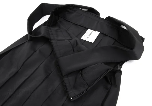 COMME des GARCONS Poly Cutting Pleated Suspender Skirt K-168469_006