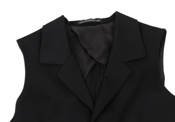 Yohji Yamamoto collections Wool Gaba Asymmetrical Draped Jacket K-168471_004