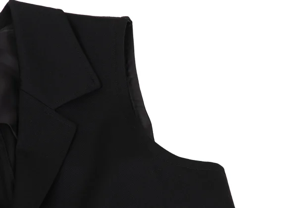 Yohji Yamamoto collections Wool Gaba Asymmetrical Draped Jacket K-168471_005