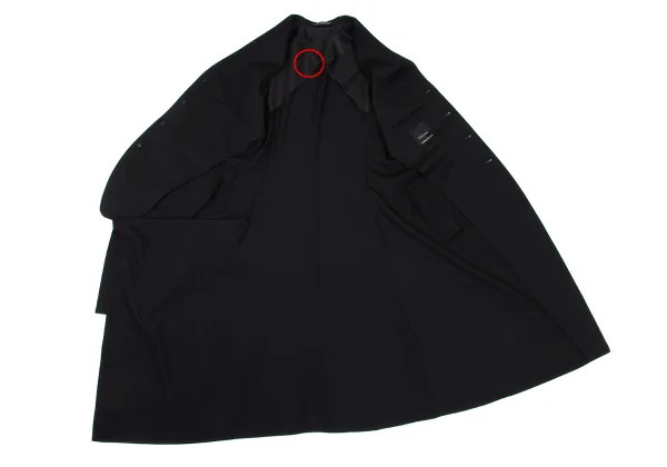 Yohji Yamamoto collections Wool Gaba Asymmetrical Draped Jacket K-168471_009