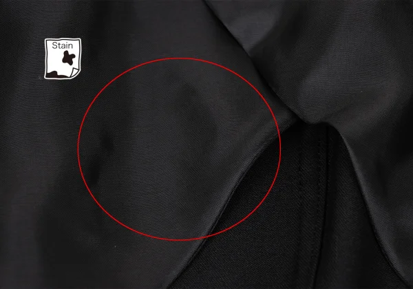 Yohji Yamamoto collections Wool Gaba Asymmetrical Draped Jacket K-168471_010