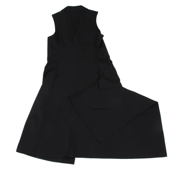 Yohji Yamamoto collections Wool Gaba Asymmetrical Draped Jacket K-168471_011