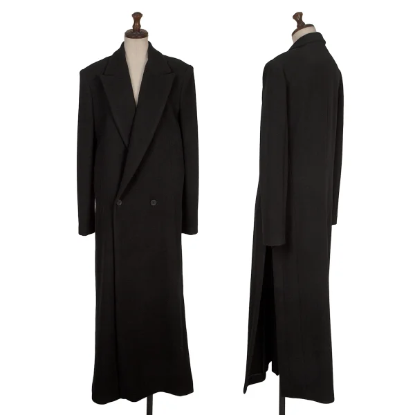 LIMI feu Wool Blend Double Coat Black 2 K-168472_001