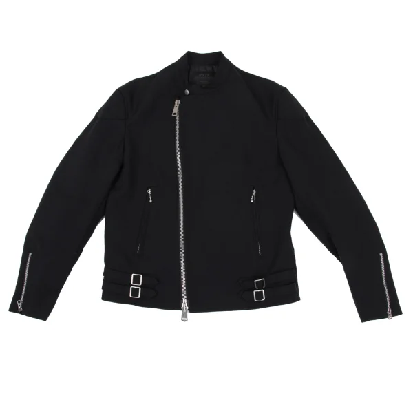 s'yte Poly Padded Elbow Patch Motorcycle Jacket Black 2 K-168474_001