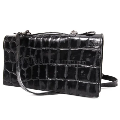 Jean Paul GAULTIER Crocodile Emboss Leather 2way Bag
