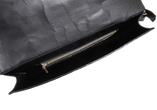 Jean Paul GAULTIER Crocodile Emboss Leather 2way Bag K-168475_018