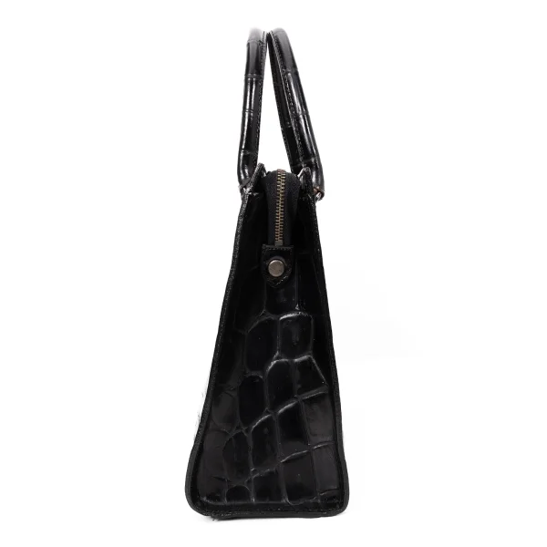 Jean Paul GAULTIER Crocodile Emboss Leather 2way Bag K-168476_004