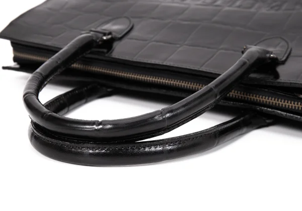 Jean Paul GAULTIER Crocodile Emboss Leather 2way Bag K-168476_012