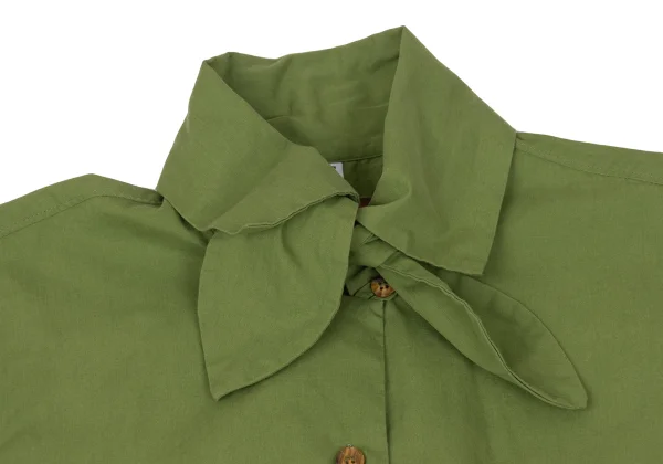 gigli Cotton Ribbon Neck Short Sleeve Shirt K-168479_004