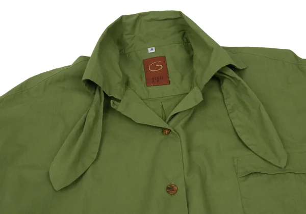 gigli Cotton Ribbon Neck Short Sleeve Shirt K-168479_007