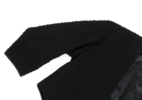 ISSEY MIYAKE Wool Design Woven Collarless Jacket K-168486_005