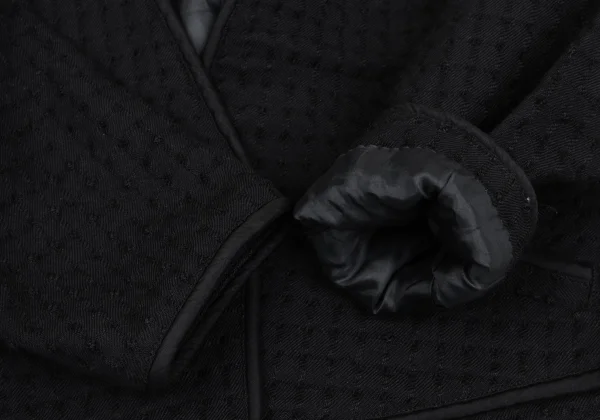 ISSEY MIYAKE Wool Design Woven Collarless Jacket K-168486_006
