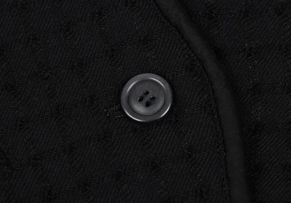 ISSEY MIYAKE Wool Design Woven Collarless Jacket K-168486_008