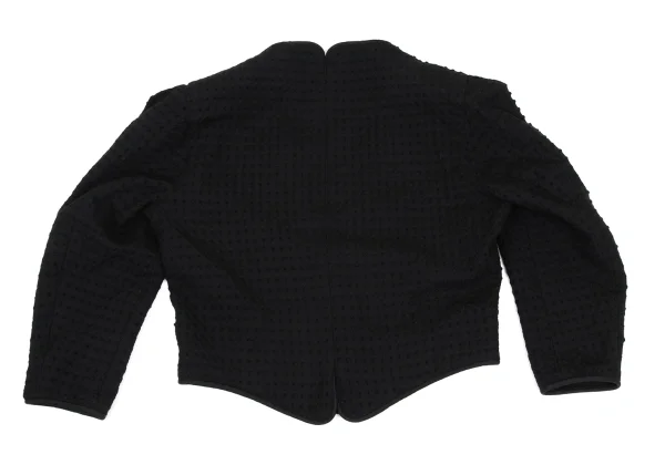 ISSEY MIYAKE Wool Design Woven Collarless Jacket K-168486_012