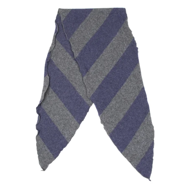 Yohji Yamamoto×THE GINZA STORY Wool Nylon Striped Stole K-168491_003