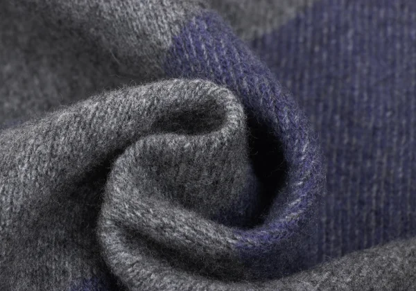 Yohji Yamamoto×THE GINZA STORY Wool Nylon Striped Stole K-168491_004