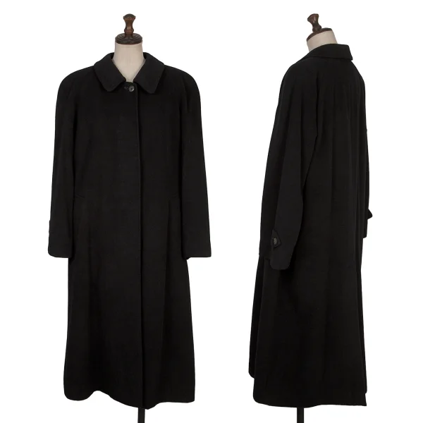 Burberrys' Cashmere Fly-front Coat Black 9AR K-168493_001