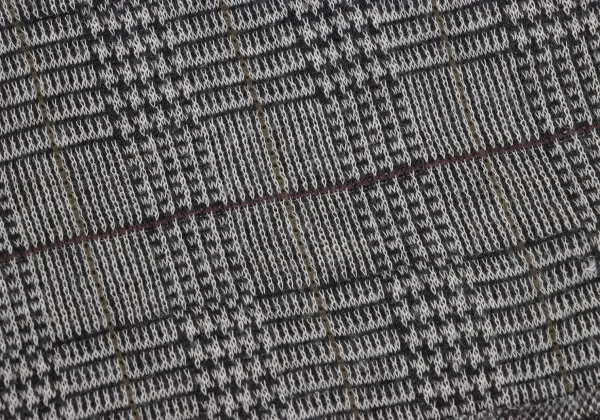 Y's Cotton Poly Checked Frill Collar Cardigan K-168498_017