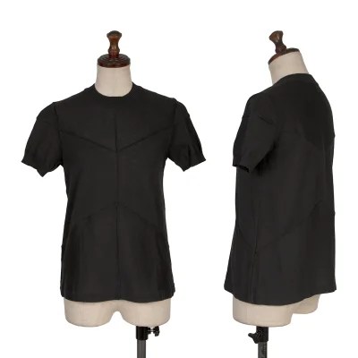 tricot COMME des GARCONS Cotton Bias Switching Short Sleeve Knit