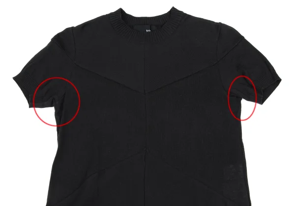 tricot COMME des GARCONS Cotton Bias Switching Short Sleeve Knit K-168502_003