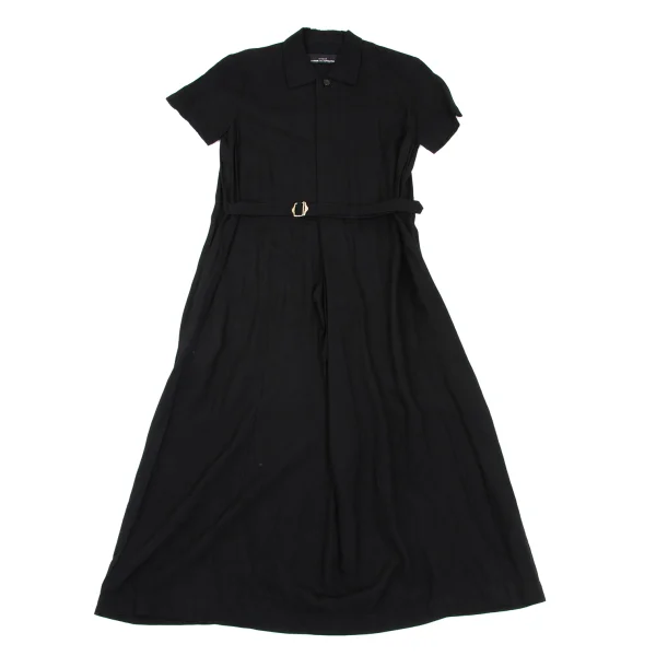 tricot COMME des GARCONS Belted Short Sleeve Shirt Dress K-168503_002