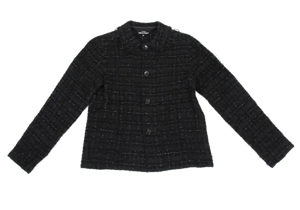 tricot COMME des GARCONS  Wool Blended Tweed Blouse K-168504_002