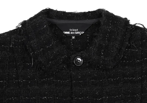 tricot COMME des GARCONS  Wool Blended Tweed Blouse K-168504_004