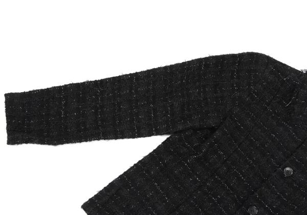 tricot COMME des GARCONS  Wool Blended Tweed Blouse K-168504_006