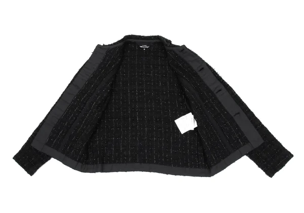 tricot COMME des GARCONS  Wool Blended Tweed Blouse K-168504_009