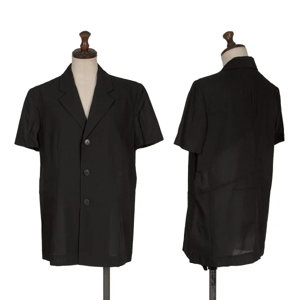 tricot COMME des GARCONS Darts Switching Design Short Sleeve Jacket Black S-M K-168505_001