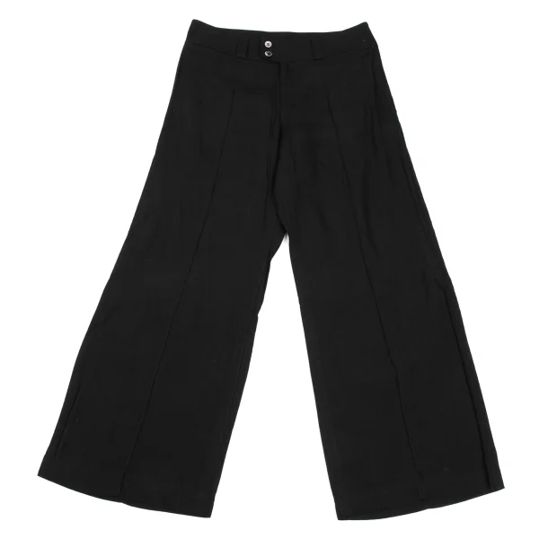 tricot COMME des GARCONS Linen Blended Wide Pants Black M K-168507_001