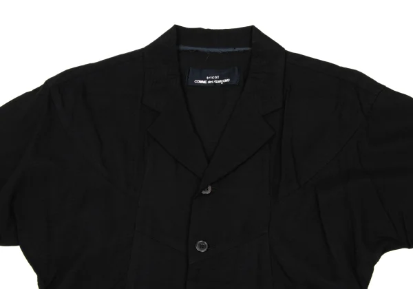 tricot COMME des GARCONS Striped Open-collar Short Sleeve Shirt K-168509_003