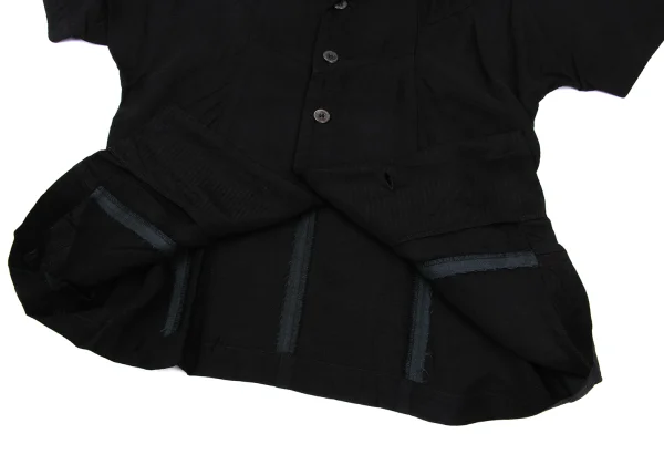 tricot COMME des GARCONS Striped Open-collar Short Sleeve Shirt K-168509_009