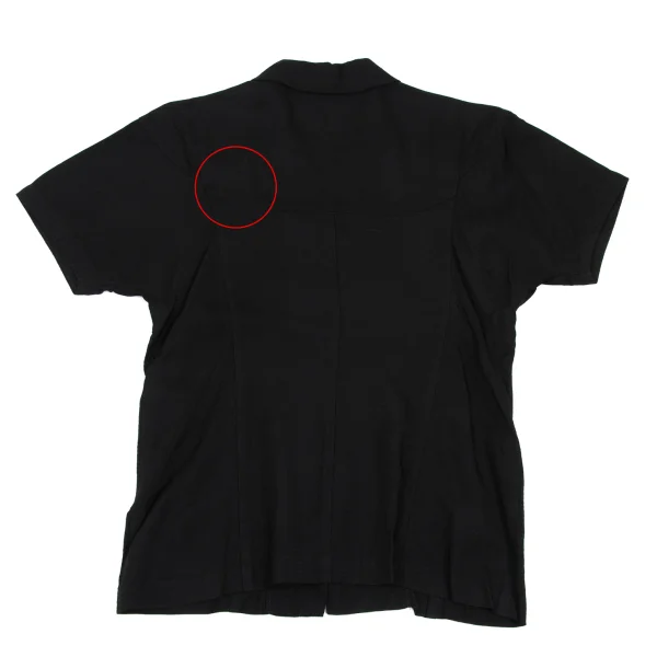 tricot COMME des GARCONS Striped Open-collar Short Sleeve Shirt K-168509_010