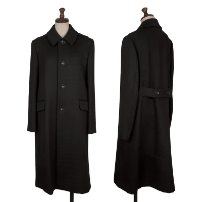tricot COMME des GARCONS Wool Switch Weave Long Coat