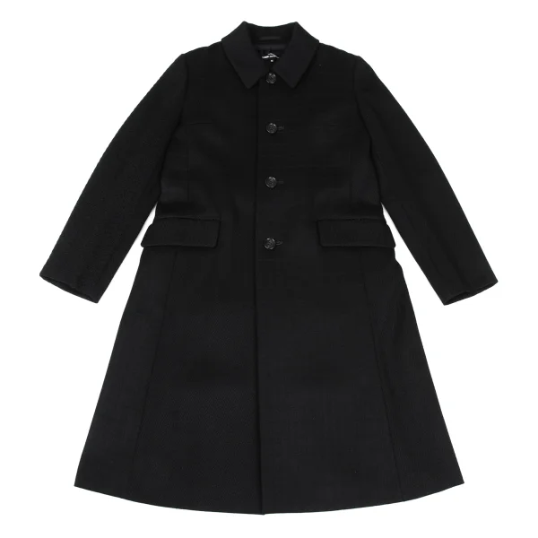 tricot COMME des GARCONS Wool Switch Weave Long Coat K-168512_002