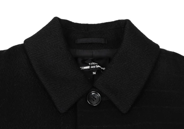 tricot COMME des GARCONS Wool Switch Weave Long Coat K-168512_004
