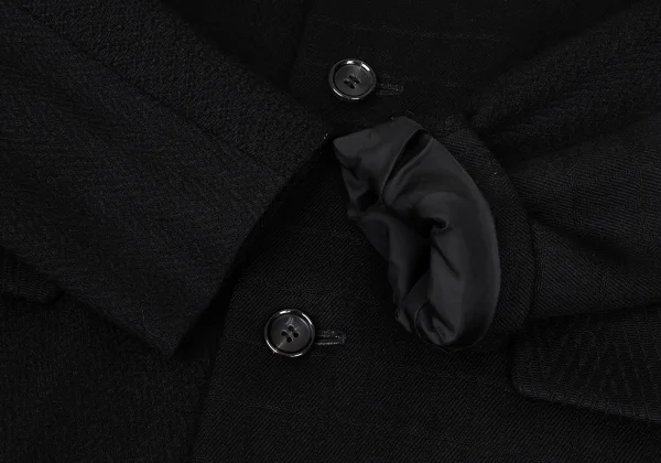 tricot COMME des GARCONS Wool Switch Weave Long Coat K-168512_007