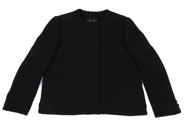 COMME des GARCONS Wool Stitch Buttonless Jacket K-168515_002