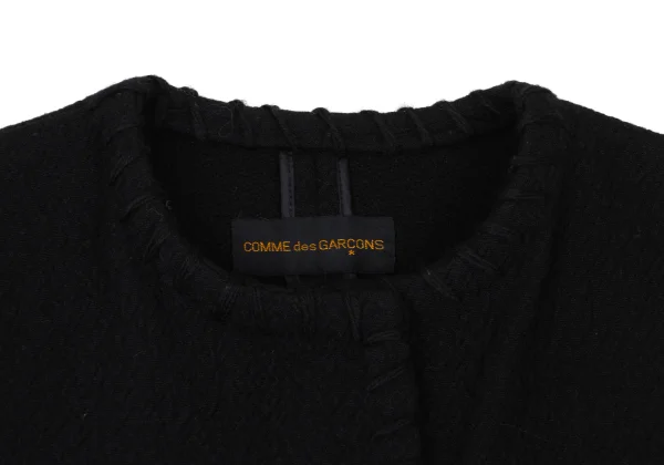 COMME des GARCONS Wool Stitch Buttonless Jacket K-168515_004