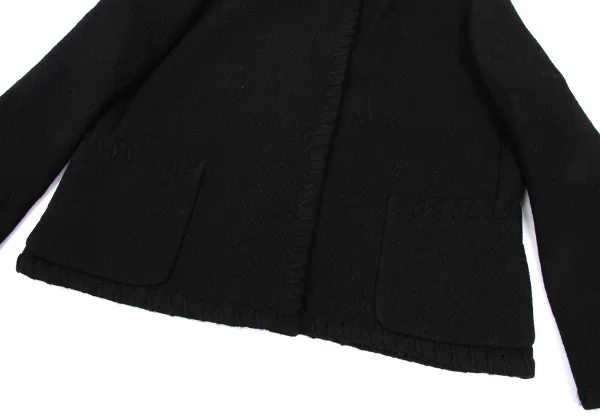 COMME des GARCONS Wool Stitch Buttonless Jacket K-168515_009