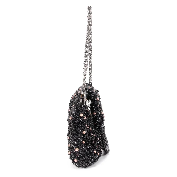 ANTEPRIMA Pearl Beads Decorated Chain Handle Wire Bag K-168518_003