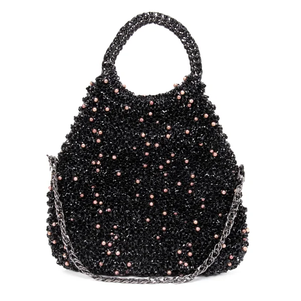 ANTEPRIMA Pearl Beads Decorated Chain Handle Wire Bag K-168518_006