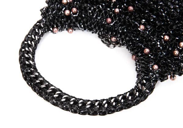 ANTEPRIMA Pearl Beads Decorated Chain Handle Wire Bag K-168518_011