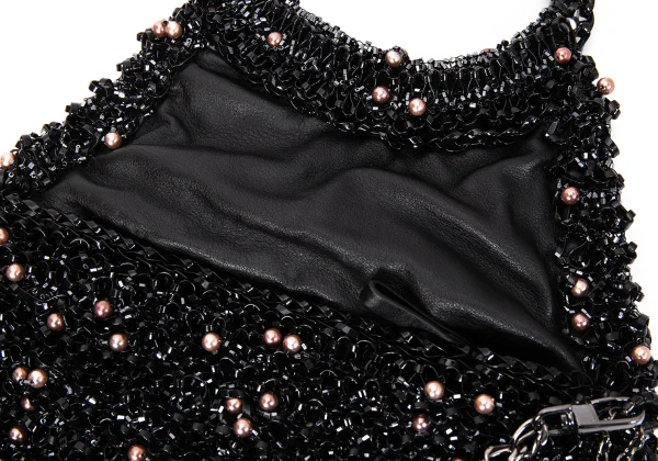 ANTEPRIMA Pearl Beads Decorated Chain Handle Wire Bag K-168518_013