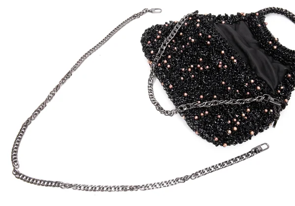 ANTEPRIMA Pearl Beads Decorated Chain Handle Wire Bag K-168518_014