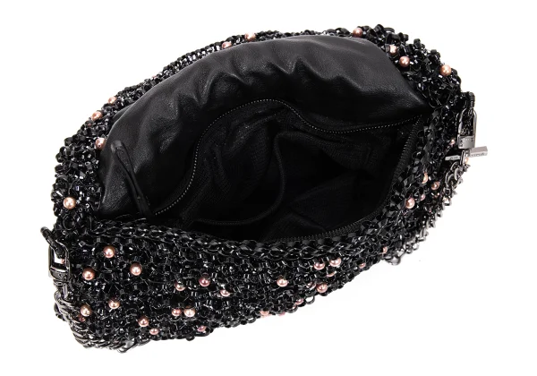 ANTEPRIMA Pearl Beads Decorated Chain Handle Wire Bag K-168518_015