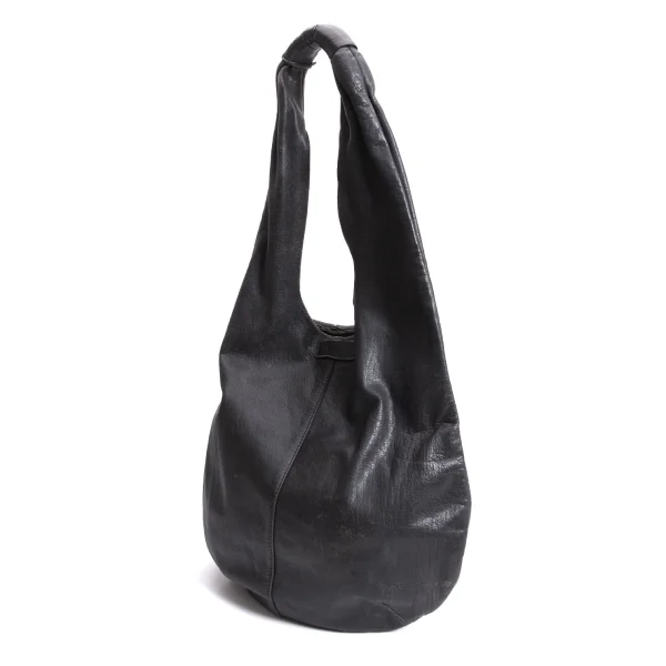 Y’s x MANDARINA Leather Shoulder Bag Black  K-168519_001