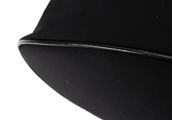 Yohji Yamamoto FEMME Leather Piping Tuck Wool Bag K-168520_006