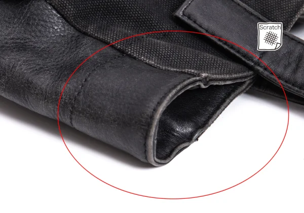 Yohji Yamamoto FEMME Leather Switching Canvas Tote Bag K-168521_013